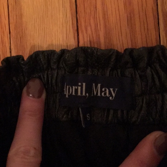 April May leather distressed moto shorts - Picture 4 of 4